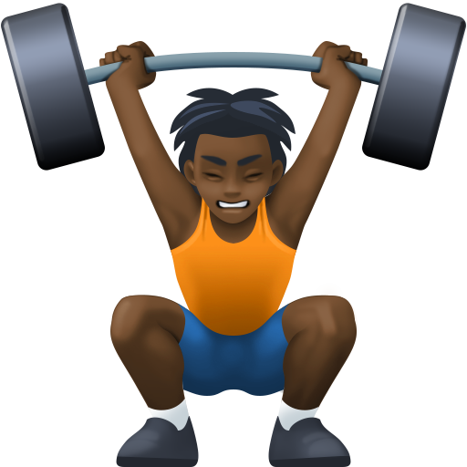 Persona que aixeca peses: pell fosca per Facebook 15.0