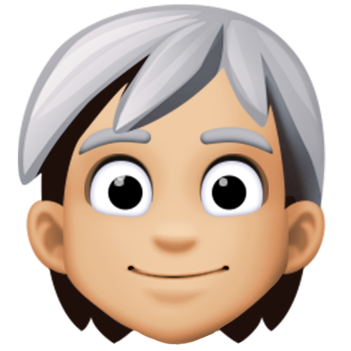 Ενήλικας: μεσαίος-ανοιχτόχρωμος τόνος δέρματος, άσπρα μαλλιά για Facebook 15.0