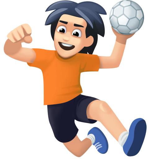 Persona Che Gioca A Pallamano: Carnagione Chiara per Facebook 15.0