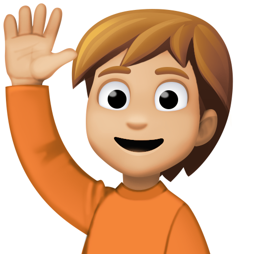 Persona Con Mano Alzata: Carnagione Abbastanza Chiara per Facebook 15.0