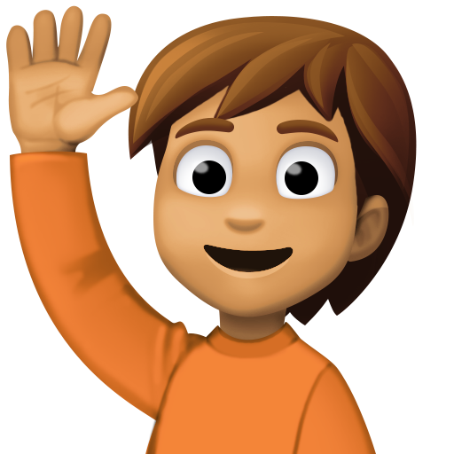 Elini kaldırma: orta cilt tonu için Facebook 15.0