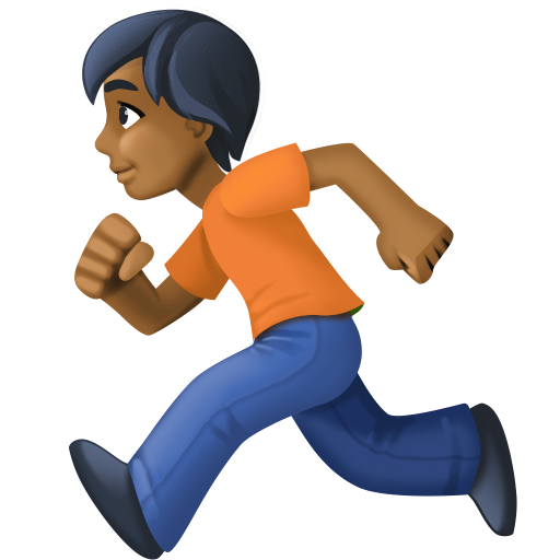 第跑步者: 中等-深肤色号为第Facebook 15.0号