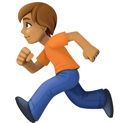 Άτομο τρέχει: μεσαίος τόνος δέρματος για Facebook 15.0