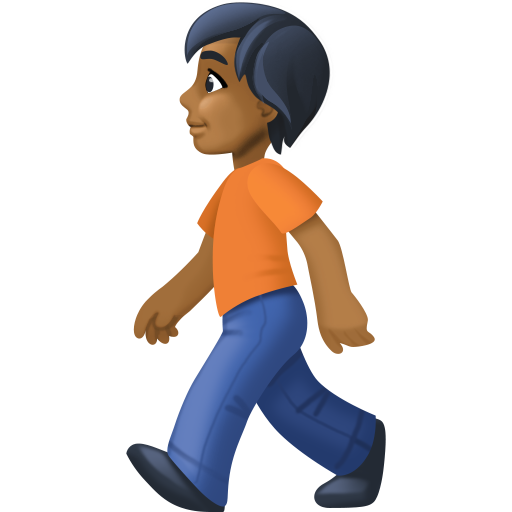 Voetganger: donkergetinte huidskleur voor Facebook 15.0