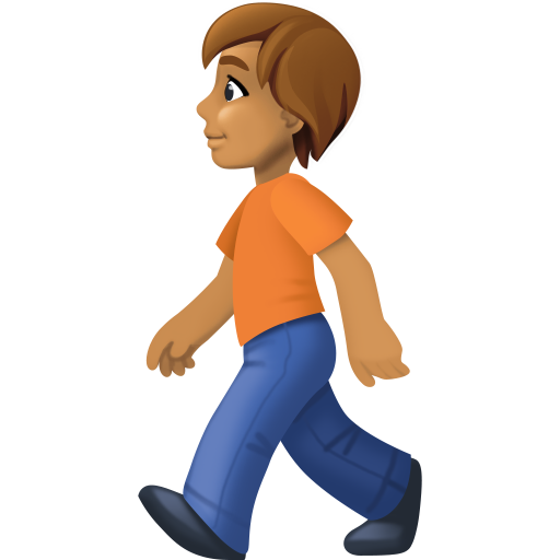 Persoana care merge: Tono mediu al pielii pentru Facebook 15.0