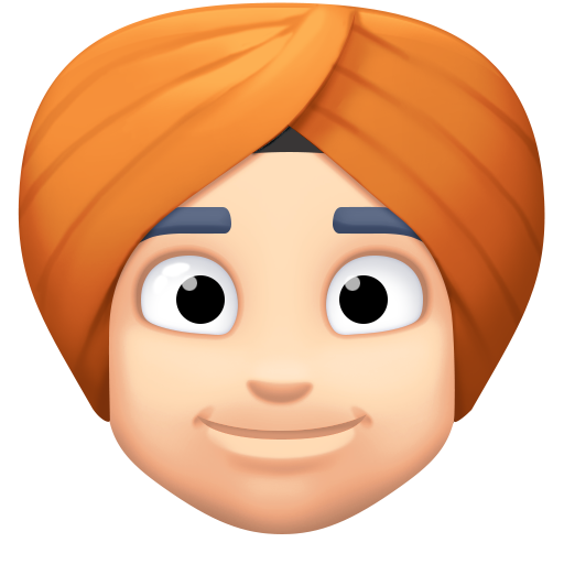Pessoa Com Turbante: Pele Clara para Facebook 15.0