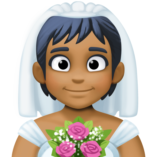 Personne Mariée Avec Voile: Peau Mate pour Facebook 15.0