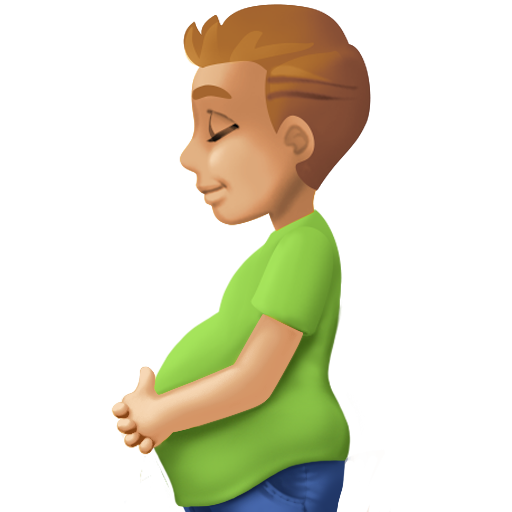 Έγκυος άντρας: μεσαίος-ανοιχτόχρωμος τόνος δέρματος για Facebook 15.0