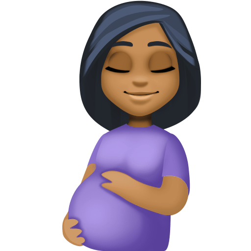 Wanita hamil: warna kulit gelap-sedang untuk Facebook 15.0