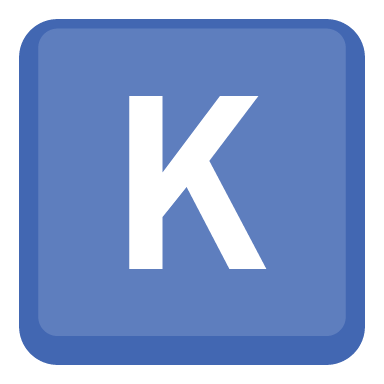 Regional Indicator Symbol Letter K per Facebook 15.0