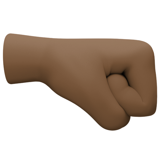 第朝右的拳头: 较深肤色号为第Facebook 15.0号