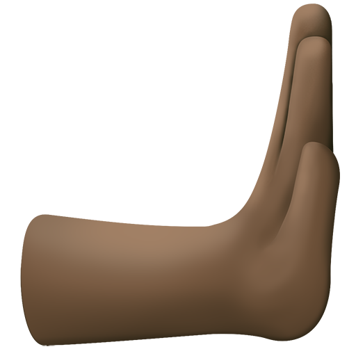 Ruka tlačí doprava: Tmavý odstín pleti pro Facebook 15.0