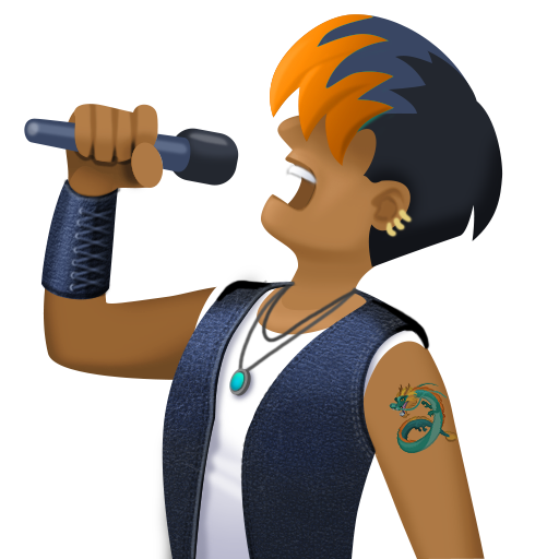 Cantante: Carnagione Abbastanza Scura per Facebook 15.0