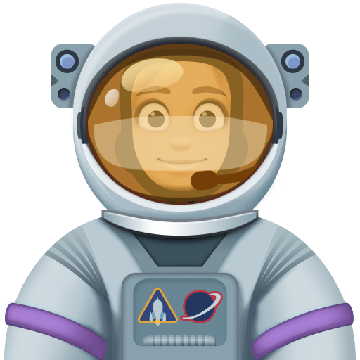 Kadın astronot: orta açık cilt tonu için Facebook 15.0