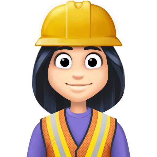 Treballadora de la construcció: pell clara per Facebook 15.0