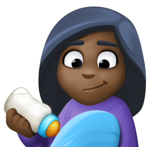 Femme Allaitant Un Bébé: Peau Foncée pour Facebook 15.0