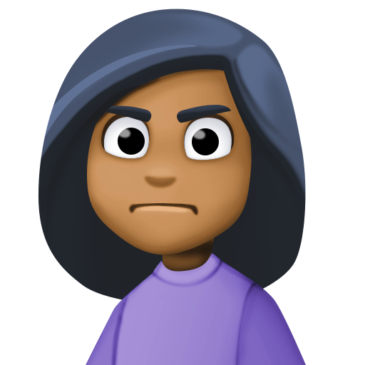 متجهمة: بشرة بلون معتدل مائل للغامق لـ Facebook 15.0