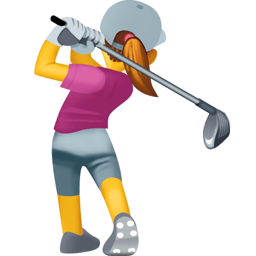 गोल्फ़ खेलती महिला Facebook 15.0 के लिए