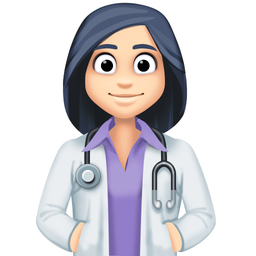 Kadın sağlık çalışanı: açık cilt tonu için Facebook 15.0