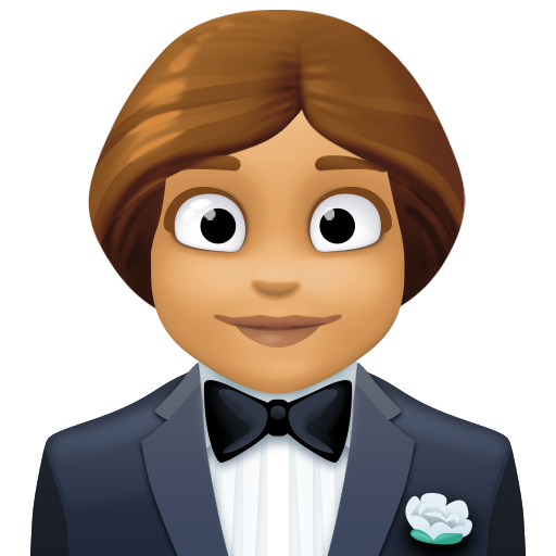 Nainen smokissa: keskiruskea ihonväri varten Facebook 15.0