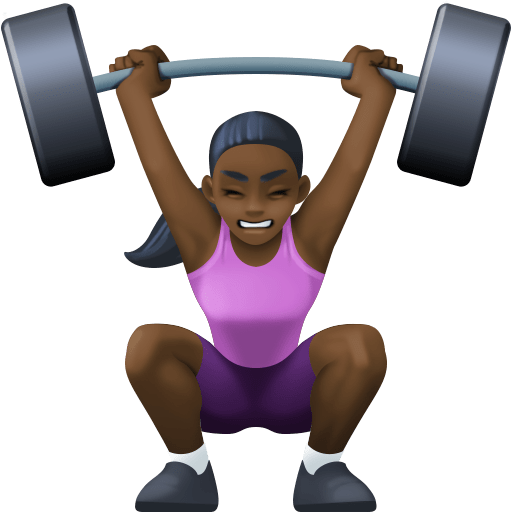 Femme Haltérophile: Peau Foncée pour Facebook 15.0