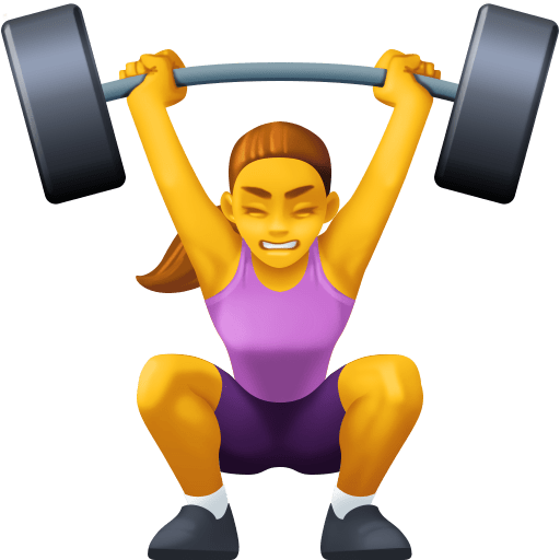 Facebook 15.0의 경우 여자 역도 선수