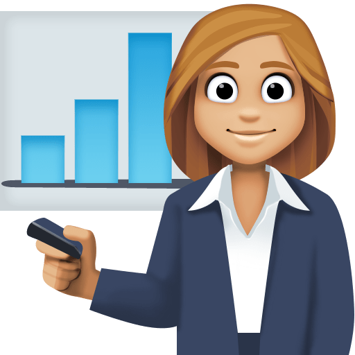 Woman Office Worker: Medium-Light Skin Tone for Facebook 15.0