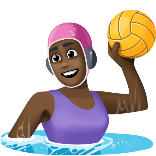 Joueuse De Water-Polo: Peau Foncée pour Facebook 15.0