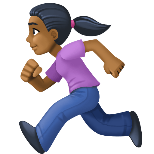 Donna Che Corre: Carnagione Abbastanza Scura per Facebook 15.0