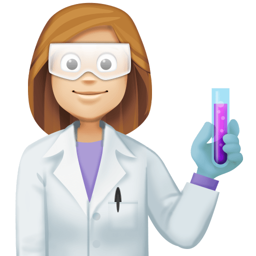 Kadın bilim insanı: orta açık cilt tonu için Facebook 15.0