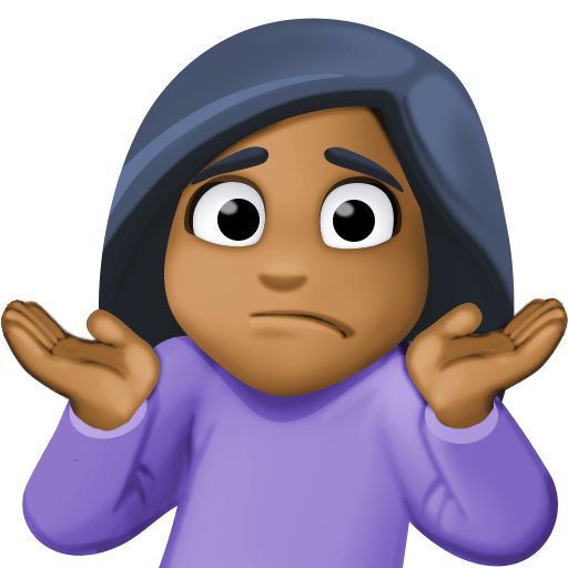 Femme Qui Hausse Les Épaules: Peau Mate pour Facebook 15.0