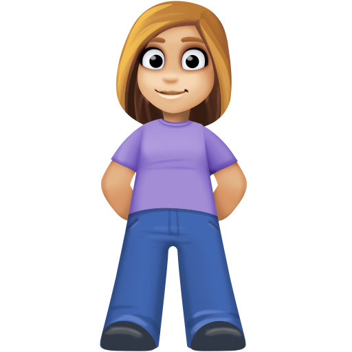 ผู้หญิงยืน: โทนผิวสีขาวเหลือง สำหรับ Facebook 15.0