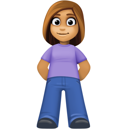 ผู้หญิงยืน: โทนผิวสีเหลือง สำหรับ Facebook 15.0