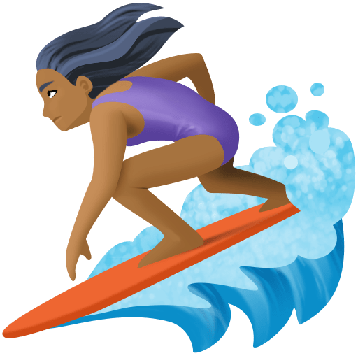 Surfování pro ženy: Středně tmavý odstín pleti pro Facebook 15.0