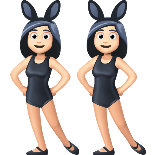 Mulheres com orelhas de coelho festejando, tipo 1-2 para Facebook 15.0