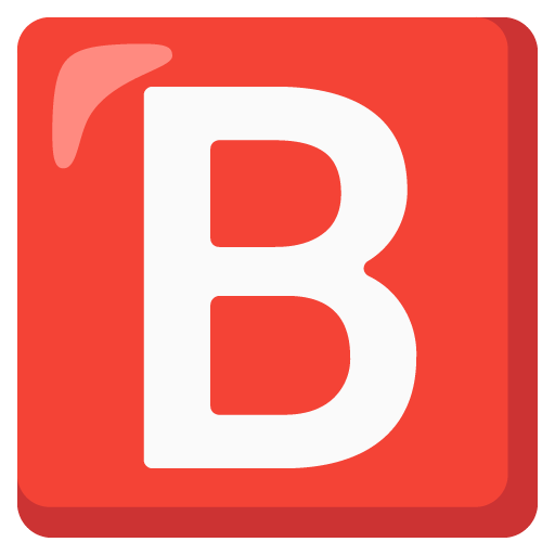 B Button (Blood Type) for Google 16.0