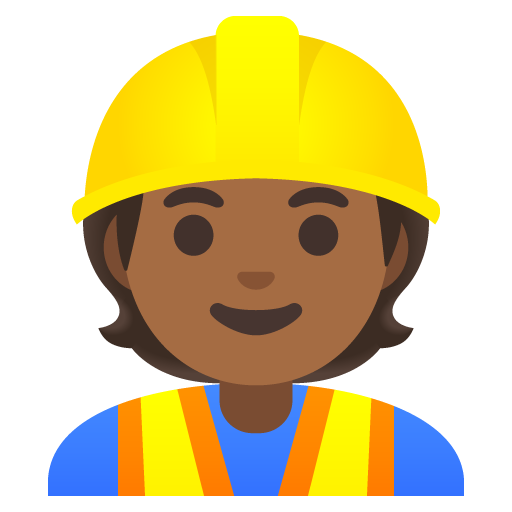 Muncitor în construcții: Culoare medie-închis a pielii pentru Google 16.0