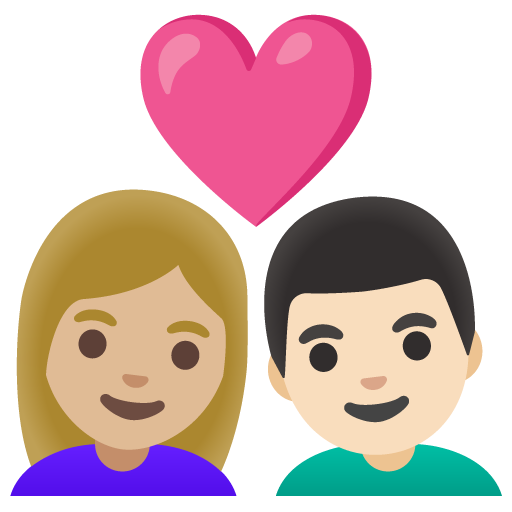 Casal Apaixonado: Mulher, Homem, Pele Morena Clara, Pele Clara para Google 16.0