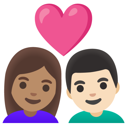 Coppia Con Cuore: Donna, Uomo, Carnagione Olivastra, Carnagione Chiara per Google 16.0