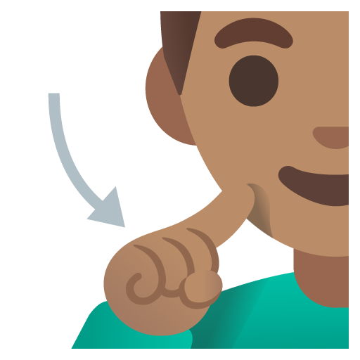 Hluchý muž: Střední odstín pleti pro Google 16.0