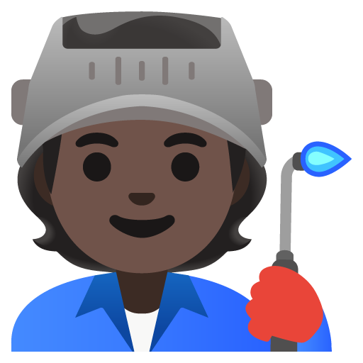 Google 16.0의 경우 공장 직원: 검은색 피부