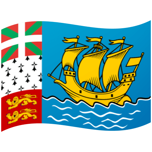 Bandiera: Saint-Pierre e Miquelon per Google 16.0