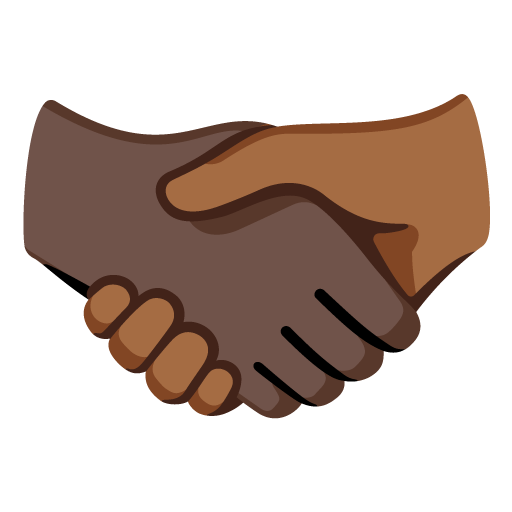 Podání ruky: Tmavý odstín pleti, Středně tmavý odstín pleti pro Google 16.0