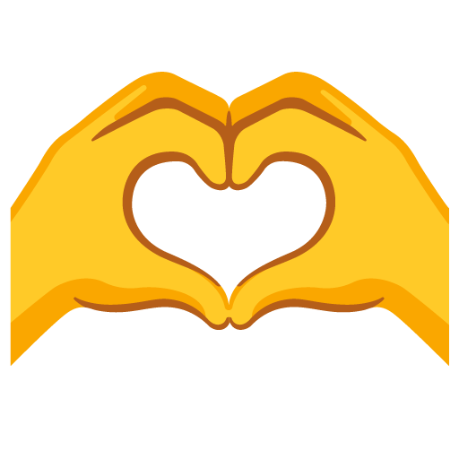 hai bàn tay tạo hình trái tim cho Google 16.0