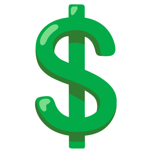 Těžký znak dolaru pro Google 16.0