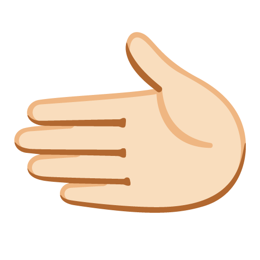 Sola bakan el: açık cilt tonu için Google 16.0