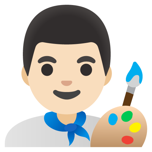 Άντρας καλλιτέχνης: ανοιχτόχρωμος τόνος δέρματος για Google 16.0