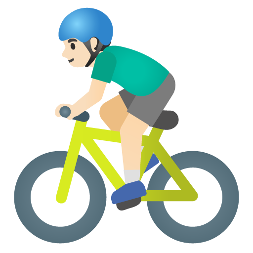 Άντρας ποδηλάτης: ανοιχτόχρωμος τόνος δέρματος για Google 16.0