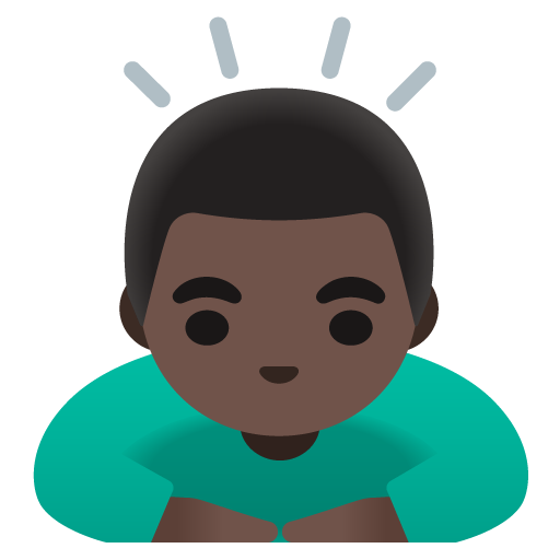 Home inclinant-se: pell fosca per Google 16.0