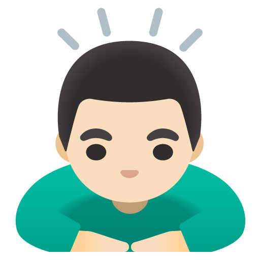 Muž se klaní: Světlý odstín pleti pro Google 16.0